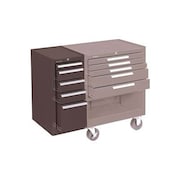 KENNEDY MFG CO Kennedy K1800 Series 13-5/8inW X 18inD X 29inH 5 Drawer Brown Hang-On Side Cabinet 185XB